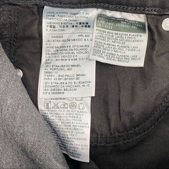 Levi's women’s black jeans size 6 mid-rise skinny - Picture 4 of 6